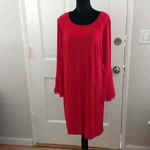 Red MSK Women A-line Dress 2X
